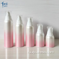 Розовые безвоздушные бутылки и банки для косметического использования